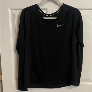 Nike Black Dri-FIT Long Sleeve Top Mens XL Crew Neck Running